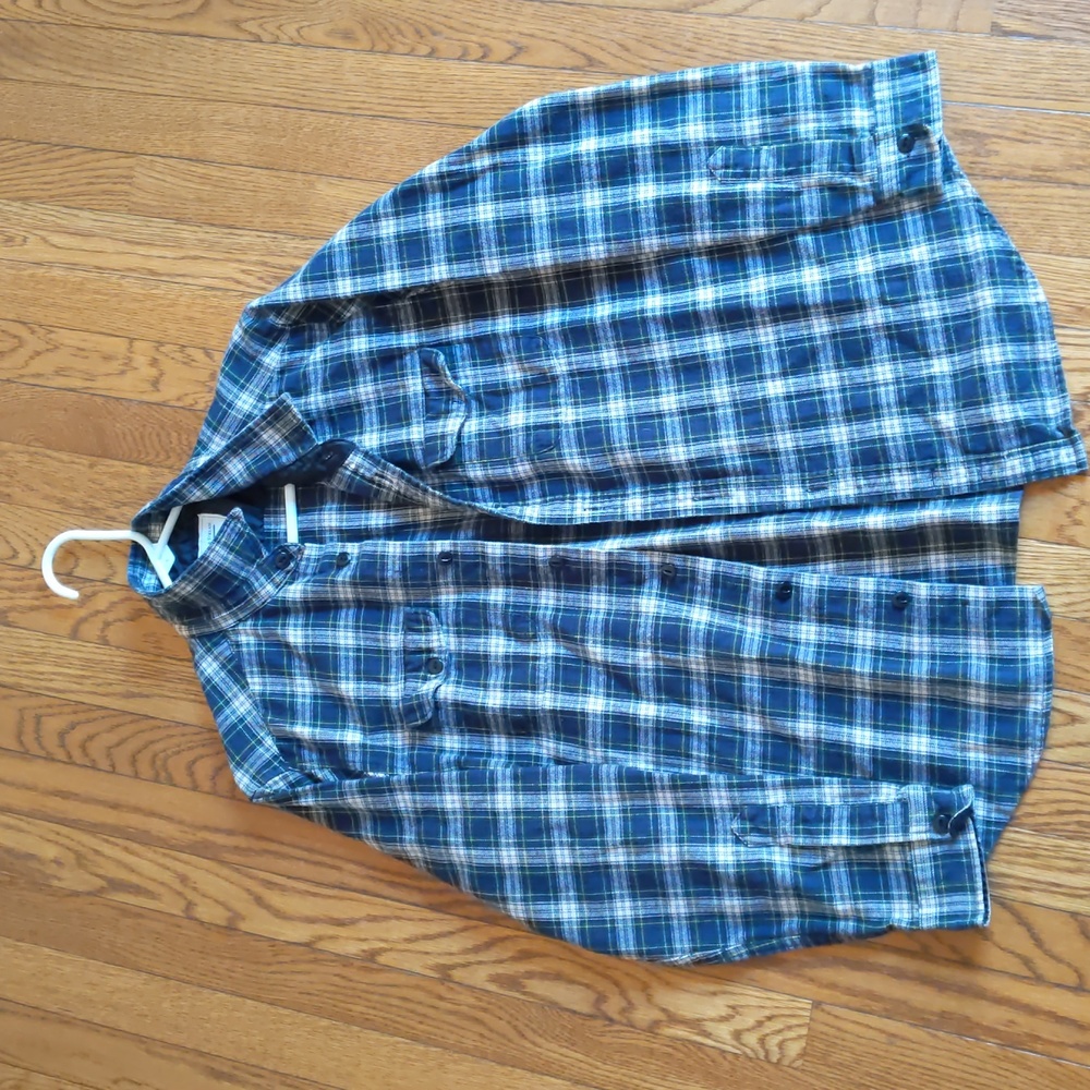 Field & Stream XL Flannel Shirt Blue